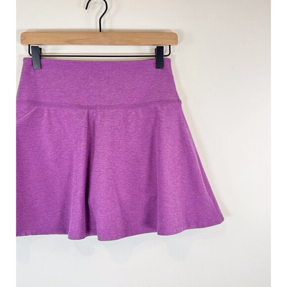 Beyond Yoga Skirt Purple Spacedye Tie Breaker Circle Mini Skort Tennis Small - Picture 5 of 10